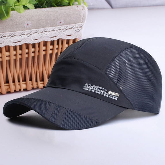 Joernso Men Baseball Hat Hollow Out Lightweight Mesh Sun Summer Hat for Running