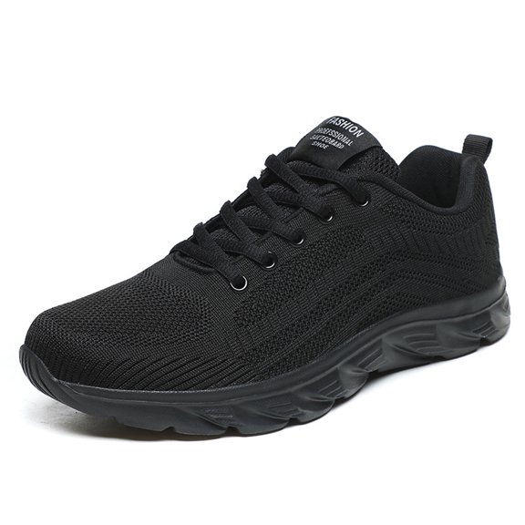 Joernso Men Mesh Sneakers Wide Width Flat Lace-up Shoes Mountaineering Sneakers Casual Sport Shoes for Street Work Travel Outings