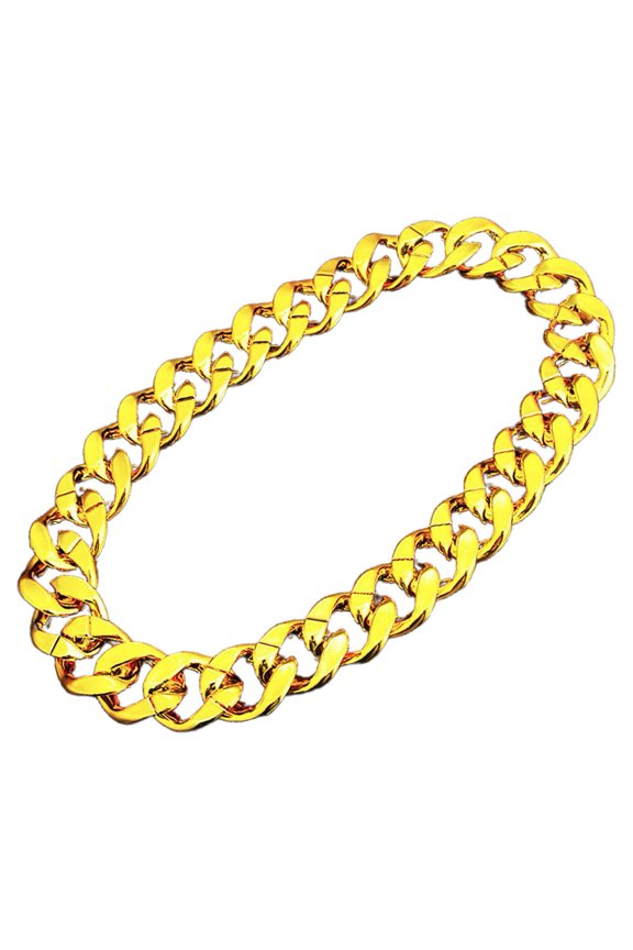 Men Necklace Big Chain Hip Hop Resin Exaggerated Geometric Choker Necklace for Cocktail Party
