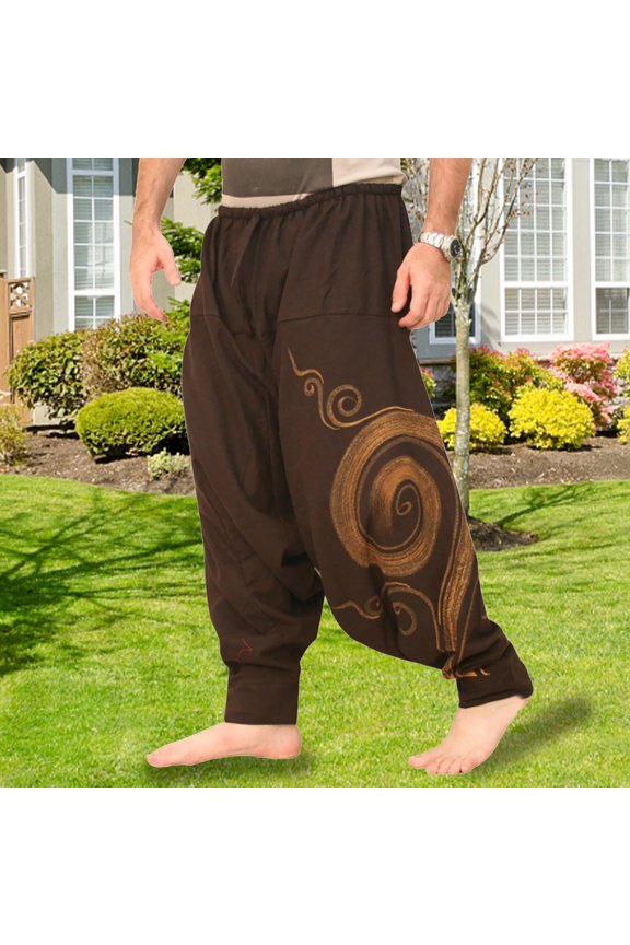 Men Pants Loose Fit Stylish Nylon Men Harem Pants for Party