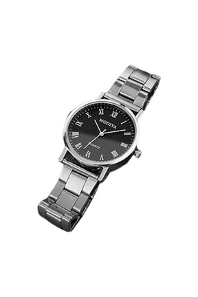 Men Quart Watch Round Dial Adjustable Strap No Delay Time-checking High Accuracy Exquisite Business Formal Wristwatch Timepiece