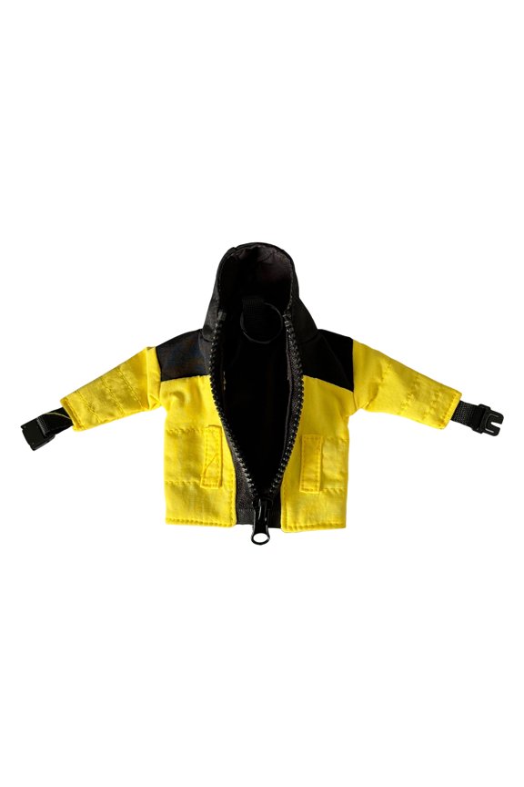 Mini Down Jacket Keychain Fabric Zippered Key Chain Cool Funny Key Jacket Gift Men Women Fashion Accessory