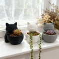 thumbnail image 1 of Joernso Mini Kitten Flower Pot Succulents Planter Cute Cat Plant Pot Home Desktop Decoration Kitty Planter Gift for Cat Lovers, 1 of 8