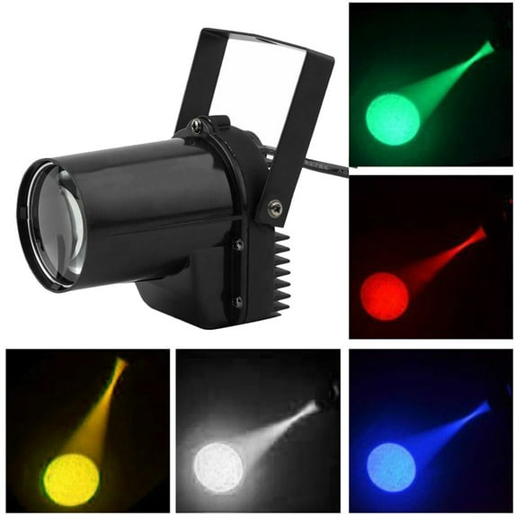 Joernso Mini LED Stage Light Pinspot Beam Spotlight DJ Disco Party KTV Projector Lamp