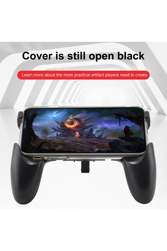 Mobile Phone Holder Non-slip Ergonomic Stretch Function Convenient Four-finger Linkage Bracket ABS Cell Phone Game Joystick Stand for Live Streaming