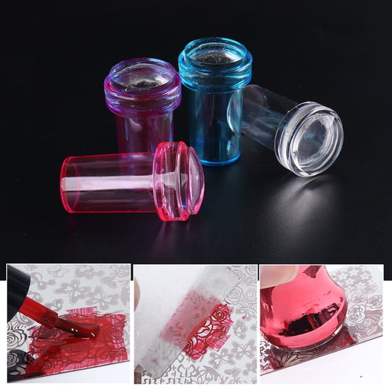 Joernso Nail Art Stamper Easy Storage Portable Reusable Nail Tool Stamp Seal for Fingernails