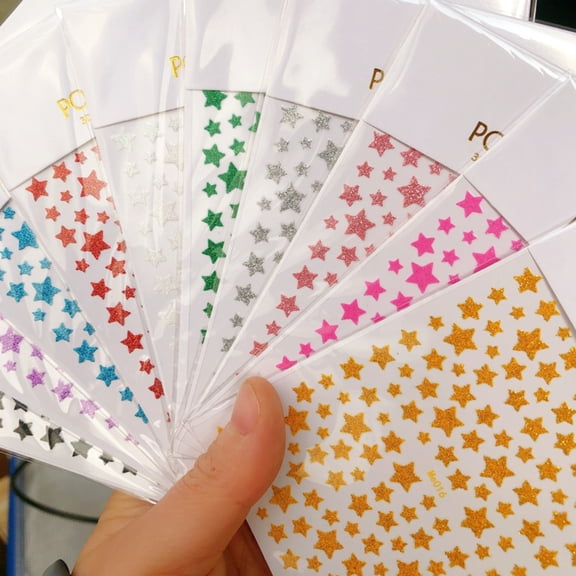 Joernso Nail Sticker Gloss Non-Fading Ultra Thin Glitter Shiny Decoration Decals Transfer Tips Accessories for Female