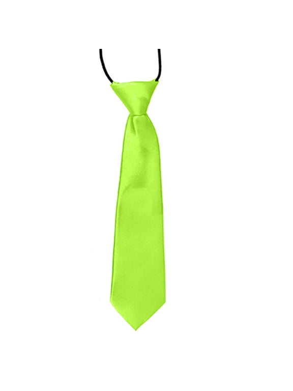 Necktie Breathable Elastic Solid Color Boy Stain Necktie for Wedding