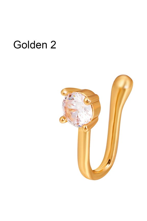 Nose Cuffs Charming Trendy Non Piercing Easy to Wear Women Nose Rings Hoop for Party