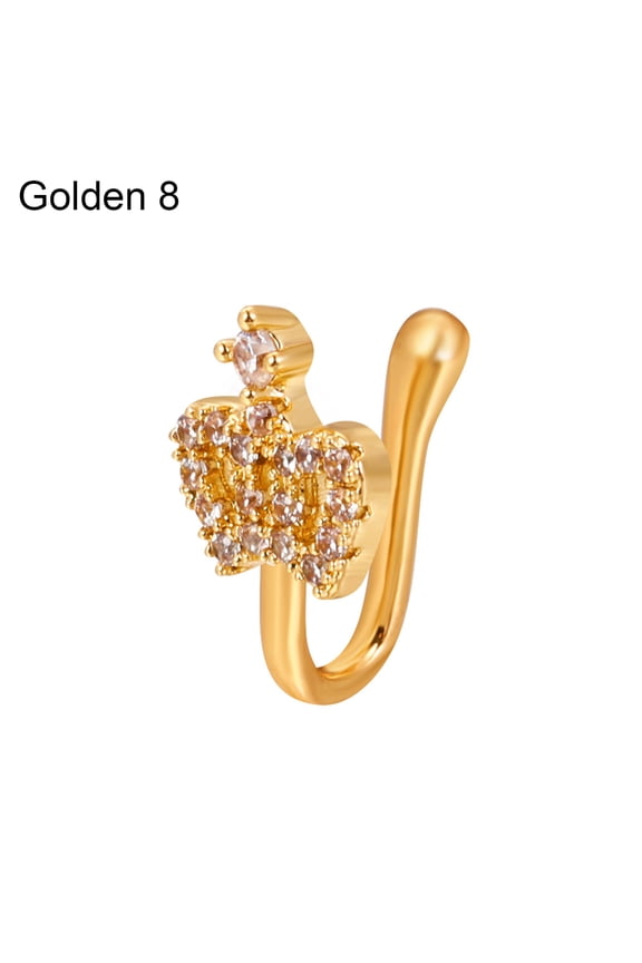 Nose Cuffs Charming Trendy Non Piercing Easy to Wear Women Nose Rings Hoop for Party