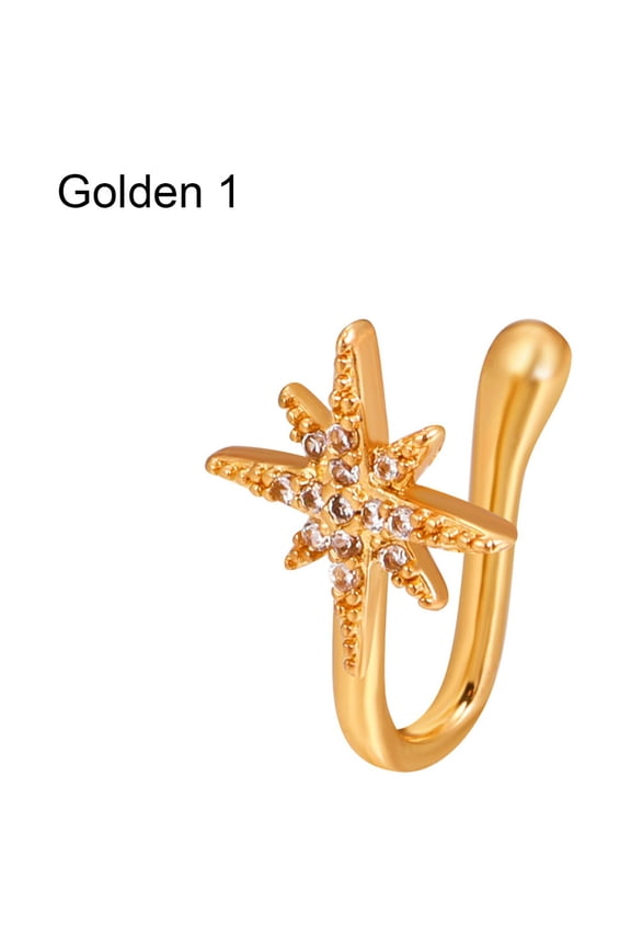 Nose Cuffs Charming Trendy Non Piercing Easy to Wear Women Nose Rings Hoop for Party