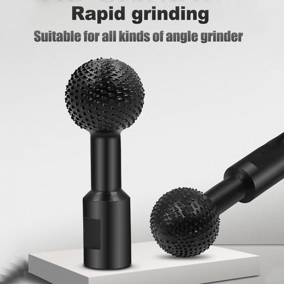 Joernso Nose Rotary Burr Sharp Spherical Design Handmade Sphere Rotary Grinding Head for Model Engineering