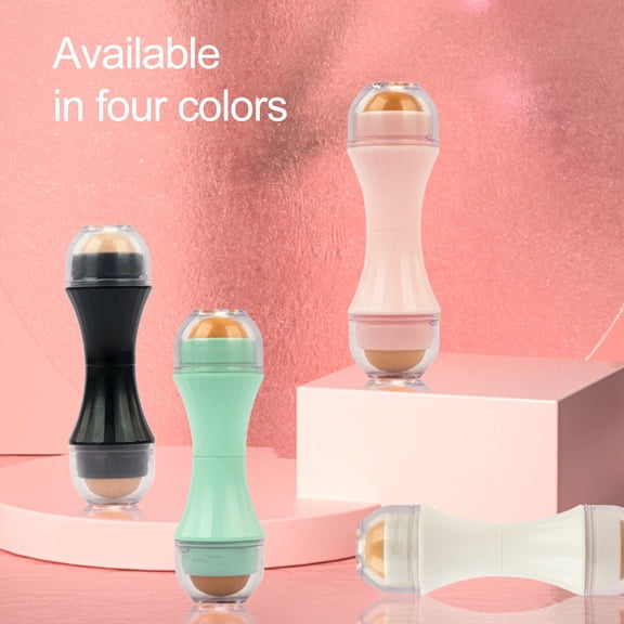 Joernso Oil Suction Ball Easy to Carry Refreshing Portable Effective Reusable Remove Greasy Double Head Volcanic Stone Oil Absorbing Rolling Ball for Office