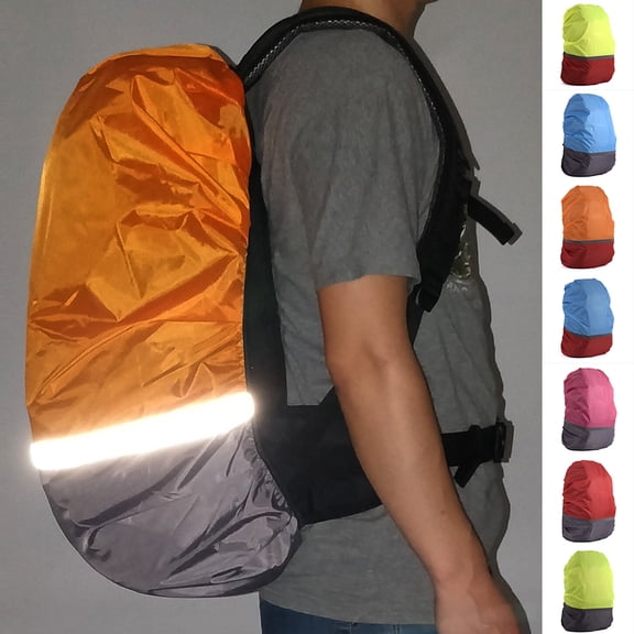 1Pc Reflective Waterproof Backpack Rain Cover Outdoor Sport Night ...