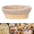 thumbnail image 1 of Joernso Oval Rattan Bread Proofing Dough Fermentation Basket with Cloth Cover Scraper, 1 of 3