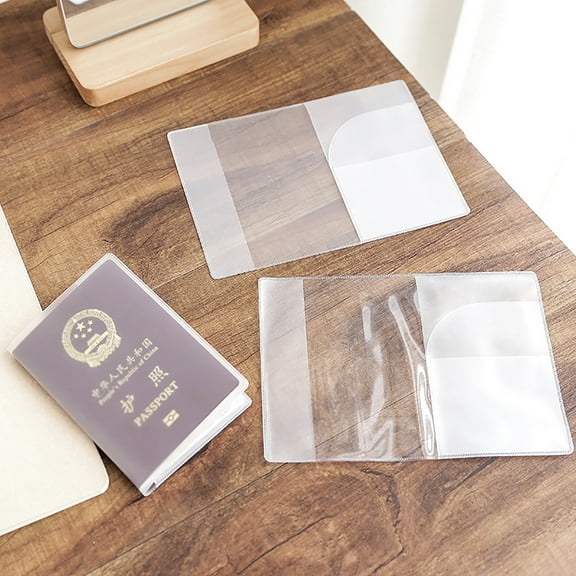 Joernso Passport Cover Functional Waterproof Transparent Resealable Clear Passport Protection for Travel