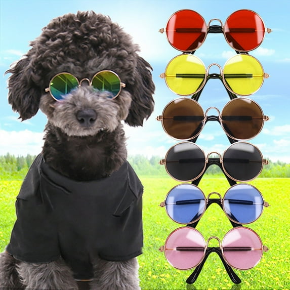 Joernso Pet Sunglasses Stylish Eye-catching Pet Accessories Classic Dog Cat Sunglasses for Decor
