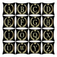 thumbnail image 1 of Joernso Pillow Cases Decorative Skin-friendly Washable Black Gold Throw Pillow Cover for Home, 1 of 8