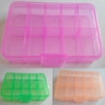 thumbnail image 1 of Joernso Plastic 10 Slots Adjustable Jewelry Storage Box Pill Beads Holder Case Organizer, 1 of 2