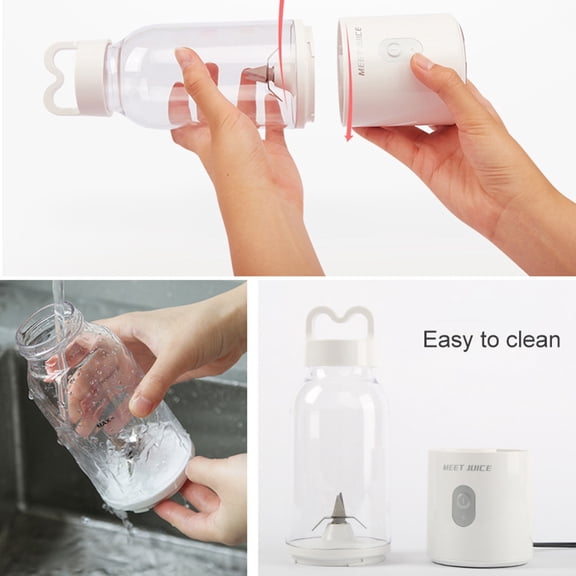 Joernso Portable 500ml Electric Juicer Fruit Blender Mixer Rechargeable Extractor Bottle