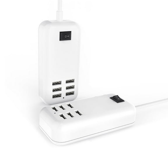 Joernso Portable 6 USB Port Hub Phone Charging Station Power Strip with On/Off Switch