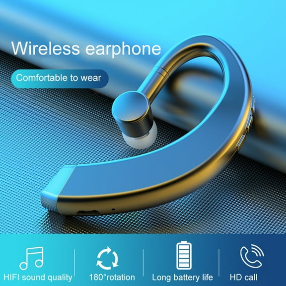 Joernso Portable Bluetooth-compatible 5.0 Wireless Ear-hook Business Sports Earphone Headset