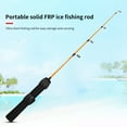 thumbnail image 1 of Joernso Portable Fishing Rod Ultrashort Comfortable to Grip Exquisite Universal Ice Fishing Pole for Gifts, 1 of 7