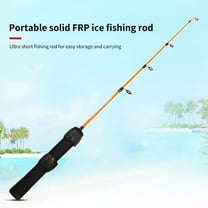 Joernso Portable Fishing Rod Ultrashort Comfortable to Grip Exquisite Universal Ice Fishing Pole for Gifts