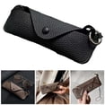 thumbnail image 1 of Joernso Portable Glasses Storage Bag with Lanyard Soft Faux Leather Sunglasses Case Women Men Myopia Eyeglass Organizer Outdoor Travel Glasses Carrying Bag Fashion Accessories, 1 of 8