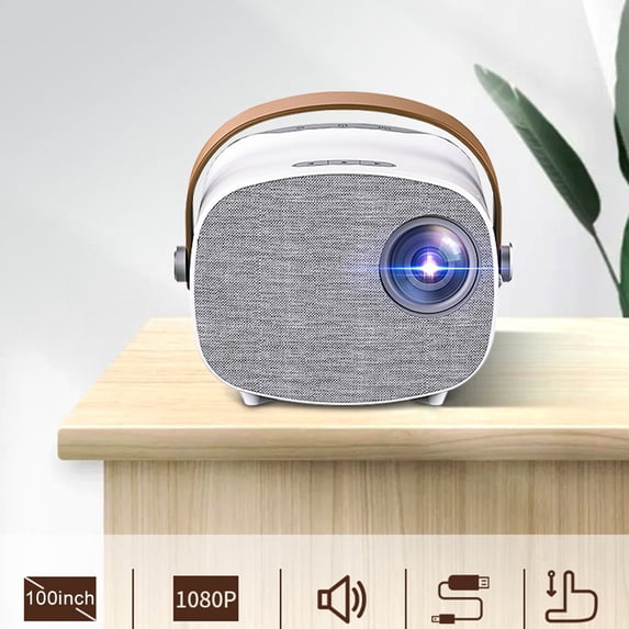 Joernso Portable LED Mini Projector 1080P Video Beamer Home Theater ...