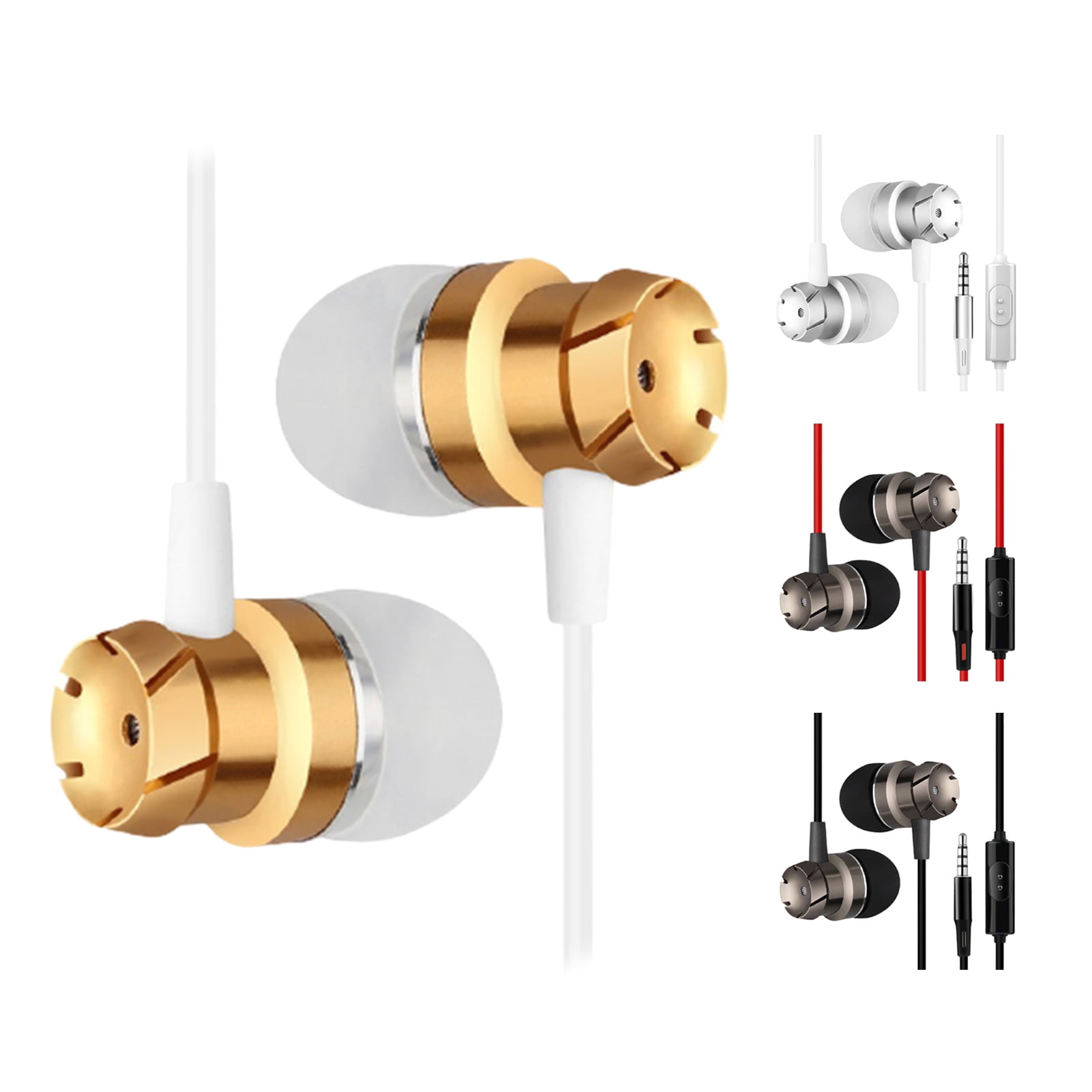 RitMoment Quiet Bass Wired Earphones With Mic - Dual Driver Sleep Earbuds With Earplugs, For Music & Gaming