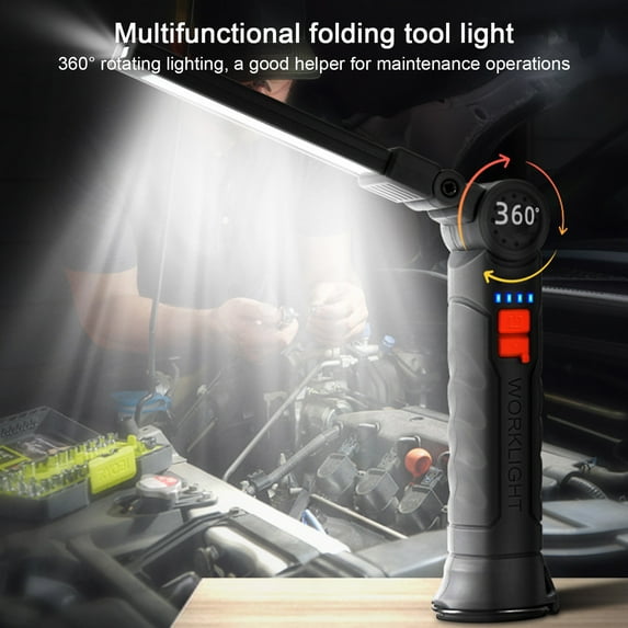 Joernso Rechargeable Work Light Portable LED Work Light Super Bright High Lumens Multiple Lighting Modes IPX5 Waterproof Flashlight Work Light