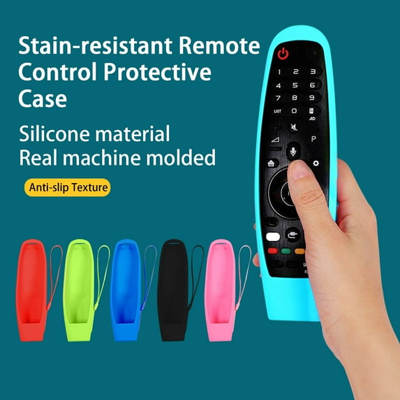 Joernso Remote Control Case Wear-resistant Anti-slip Texture Silica Gel Stain-resistant Remote Control Protective Case for LG AM-MR650A