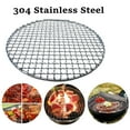 thumbnail image 1 of Joernso Round Stainless Steel BBQ Grill Roast Mesh Net Non-stick Barbecue Baking Pan, 1 of 4