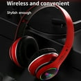 thumbnail image 1 of Joernso ST-L63 Foldable Wireless Bluetooth-compatible 5.0 Stereo Headset with Microphone LED Light, 1 of 8