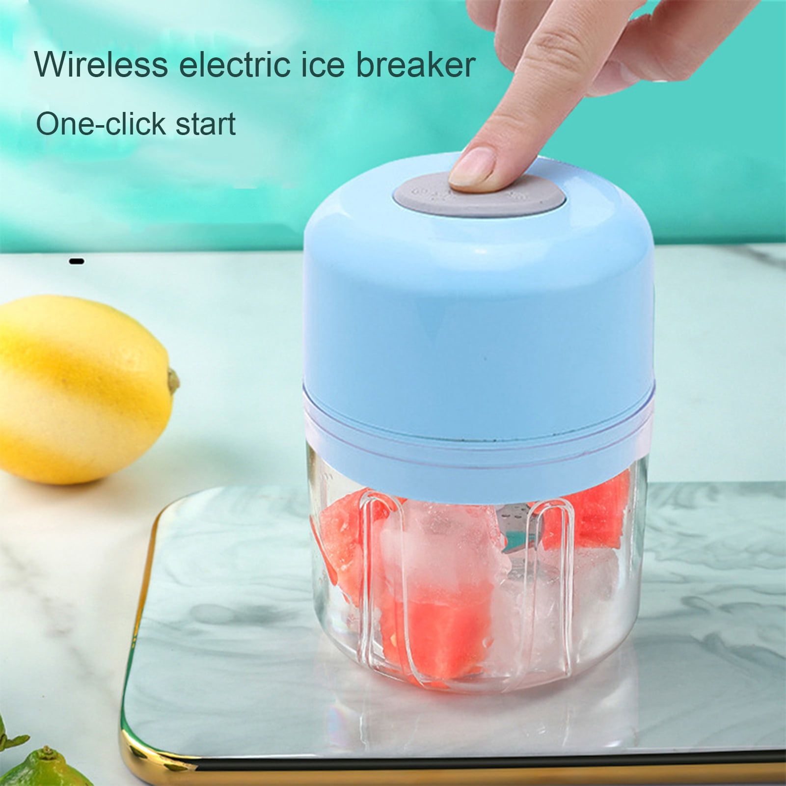 Joernso Shaved Ice Machine Electric Ice Crusher with S-Shaped Blade ...