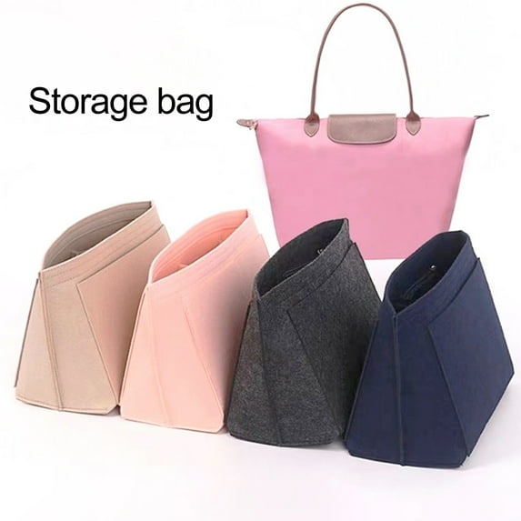 Joernso Shoulder Bag Liner Bag Multi Pockets Large Capacity Cosmetic Storage Pouch Purse Handbag Inner Insert Organizer Bag Travel Outdoor Makeup Bag