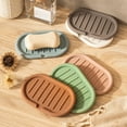 thumbnail image 1 of Joernso Soap Holder Easy Automatic Drainage Design Melt-Proof Anti-slip Soap Organizer Silicone Soap Pad for Kitchen Bathroom Laundry Soap Dish, 1 of 8
