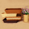 thumbnail image 1 of Joernso Storage Basket Versatile Tasteless Eco-friendly Rattan Rectangular Picnic Basket for Supermarket, 1 of 8