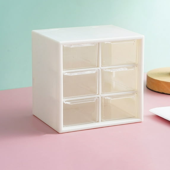 Joernso Storage Box Large Capacity Space-saving PP Drawer Type Desktop Pen Makeup Organizer Box for Home