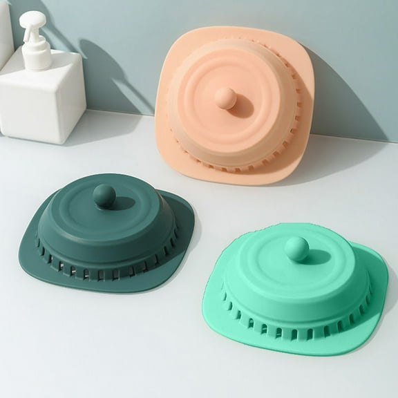Joernso Strainer Filter 2 in 1 Insect-Proof Silicone Hair Stopper Bath Catcher Floor Drain for Bathroom