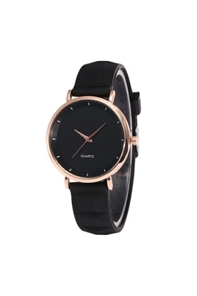 Student Quartz Watch Round Dial Adjustable Silicone Strap Candy Color No Delay Time-checking High Accuracy Lady Daily Wristwatch Dating Timepiece