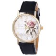 thumbnail image 1 of Joernso Stylish Women Rose Pattern Watch Classic Round Dial Faux Leather Strap Accurate Quartz Movement Wrist Watch Birthday Anniversary Gift, 1 of 8
