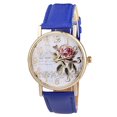 thumbnail image 1 of Joernso Stylish Women Rose Pattern Watch Classic Round Dial Faux Leather Strap Accurate Quartz Movement Wrist Watch Birthday Anniversary Gift, 1 of 8