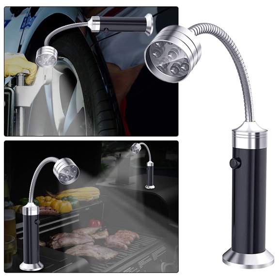 Joernso Super Bright LED Light Magnetic Base Flexible Gooseyneck Barbecue Grilling Lamp