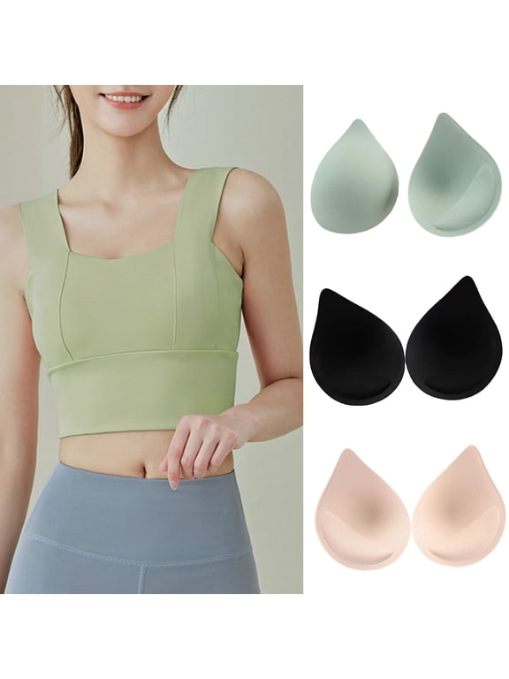 Tear Drop Shape Breast Pad Invisible Bra Pad Insert Removeable Sports Bra Cups Inserts Chest Push Up Insert Pads for Swimsuit Bikini