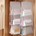 thumbnail image 1 of Joernso Thicken Hanging Organizer Foldable Polyester Double-sided Handbag Luggage Storage Rack for Living Room, 1 of 8