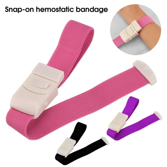 Joernso Tourniquet Strap Elastic Breathable Multifunctional Professional Reusable Quick Hemostasis Snap-on Emergency Tourniquet Hemostatic Strap First Aid Tool for Outdoor