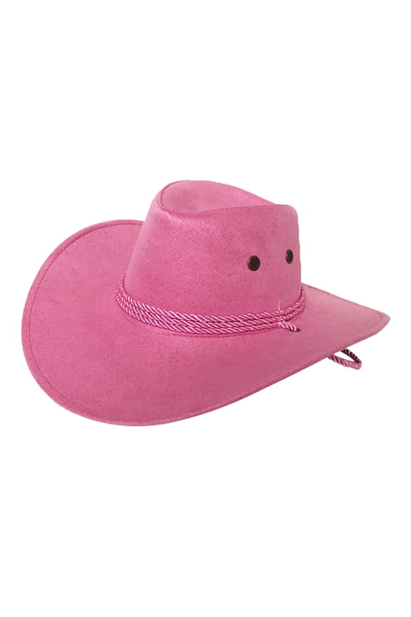 Trilby Cap Cowboy Style Adjustable Wide Brim Jazz Cap Costume Accessory for Horse Riding