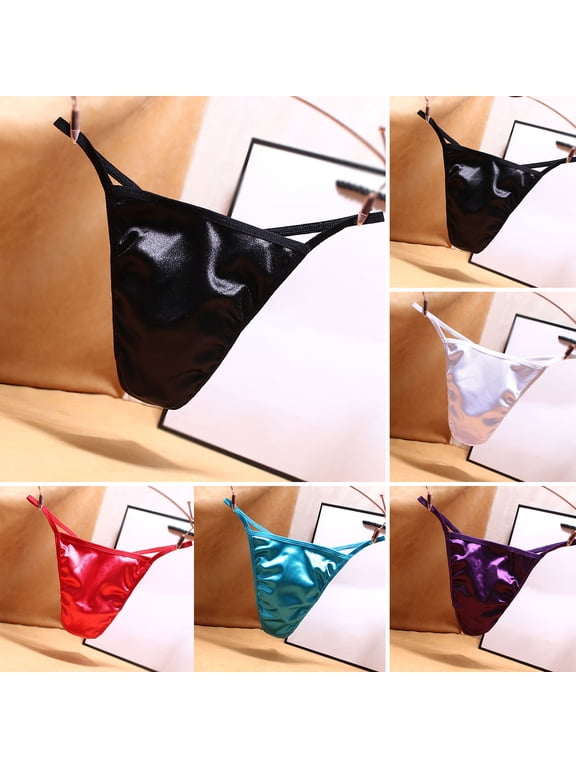 U Convex Low Rise Solid Color Men Thong U Convex Open Hip G-strings Underwear Inside Wear